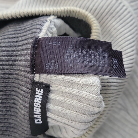 Mens Ribbed Sweater - Cream - Picture 2 of 2